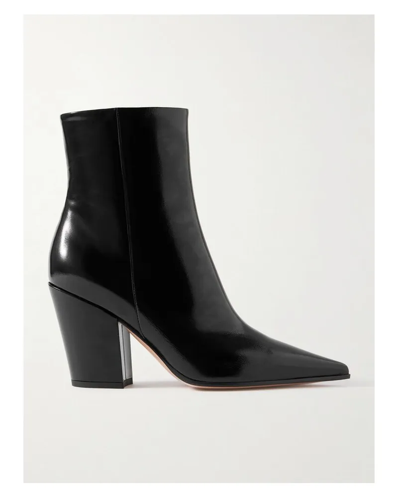 Gianvito Rossi Keinna 60 Ankle Boots Aus Lackleder - Schwarz Schwarz