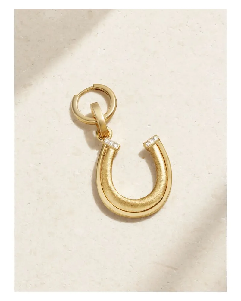 Marie Lichtenberg Horseshoe Einzelne Creole Aus 18 Karat Gold Mit Diamanten Gold