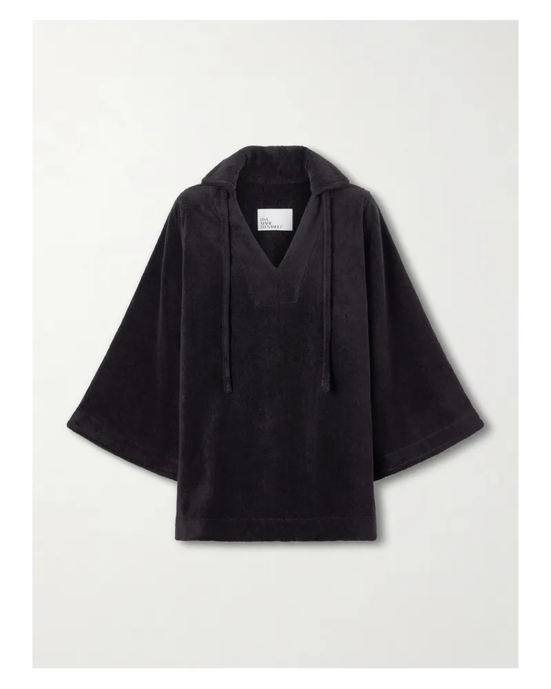 Lisa Marie Fernandez Cotton-terry Tunic - Black Black