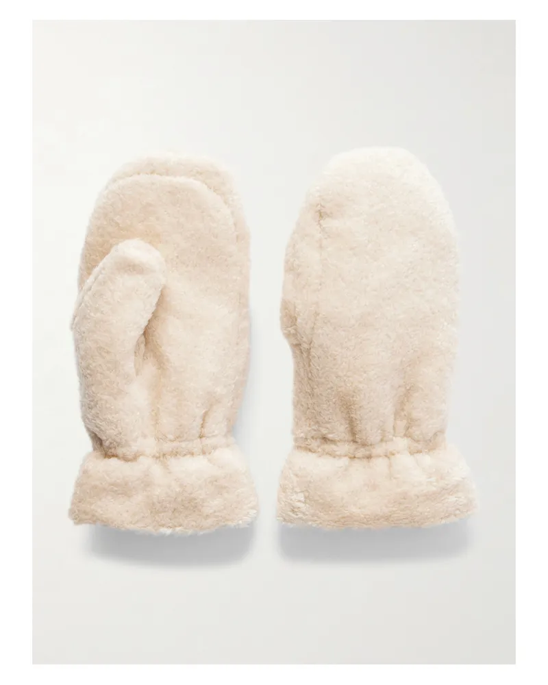 Moncler Handschuhe Aus Fleece Mit Stickerei - Neutral Neutral