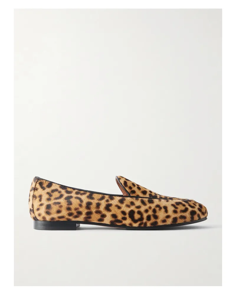 Aquazzura Loafers Aus Kalbshaar Mit Leopardenprint - Animal-Print Animal-print