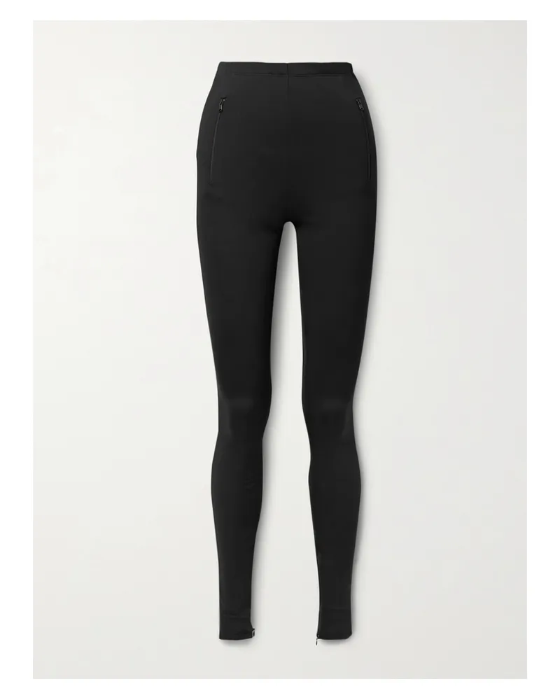 WARDROBE.NYC Leggings Aus Stretch-ponte - Schwarz Schwarz