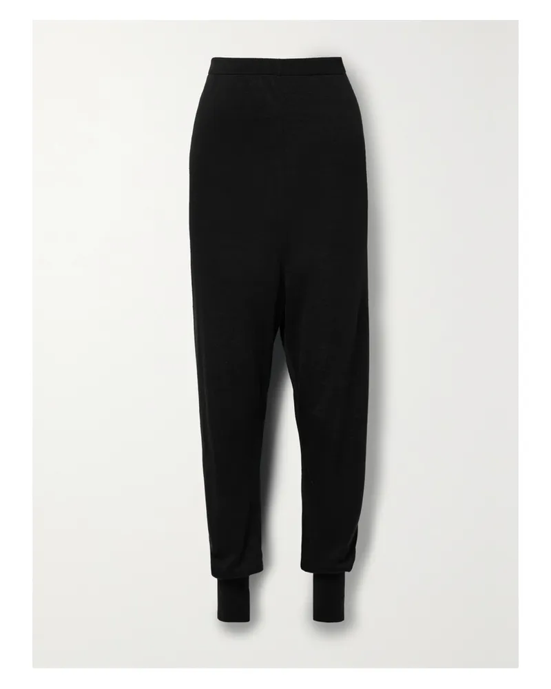 The Row Dalbero Hose Aus Einer Leinen-seidenmischung - Schwarz Schwarz