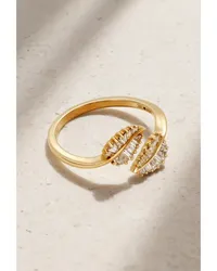 ANITA KO Small Palm Leaf Ring aus 18 Karat Gold