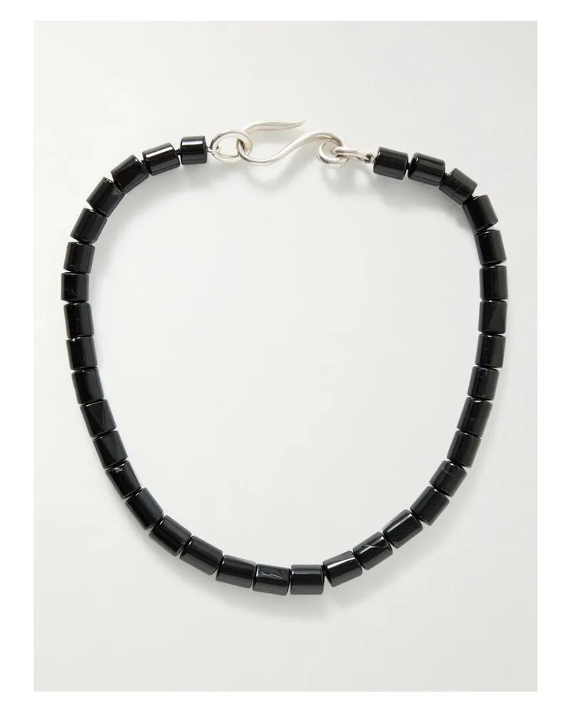 Sophie Buhai Deco Kette Mit Onyxen Und Details Aus Silber - Schwarz Schwarz