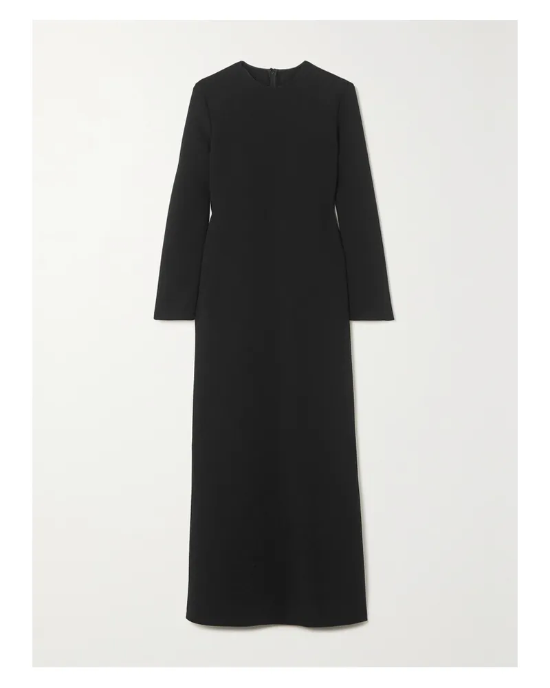 The Row Amara Maxikleid Aus Crêpe - Schwarz Schwarz