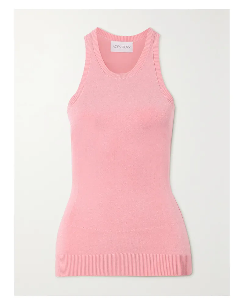 AZ FACTORY Mybody Tanktop Aus Stretch-strick - Pink Pink