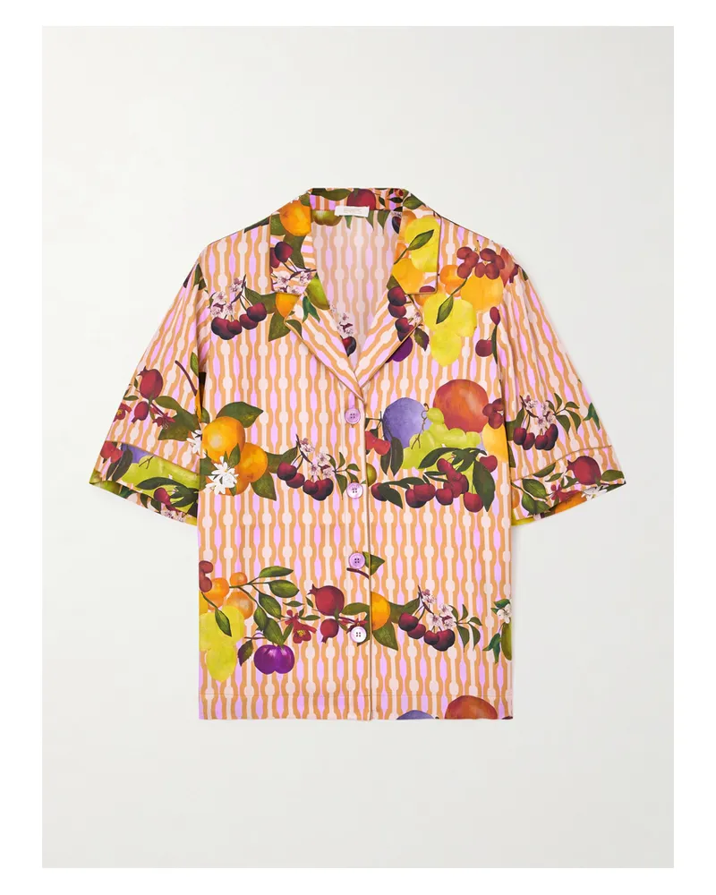 Eres Cherry Hemd Aus Bedrucktem Seiden-twill - Mehrfarbig Mehrfarbig