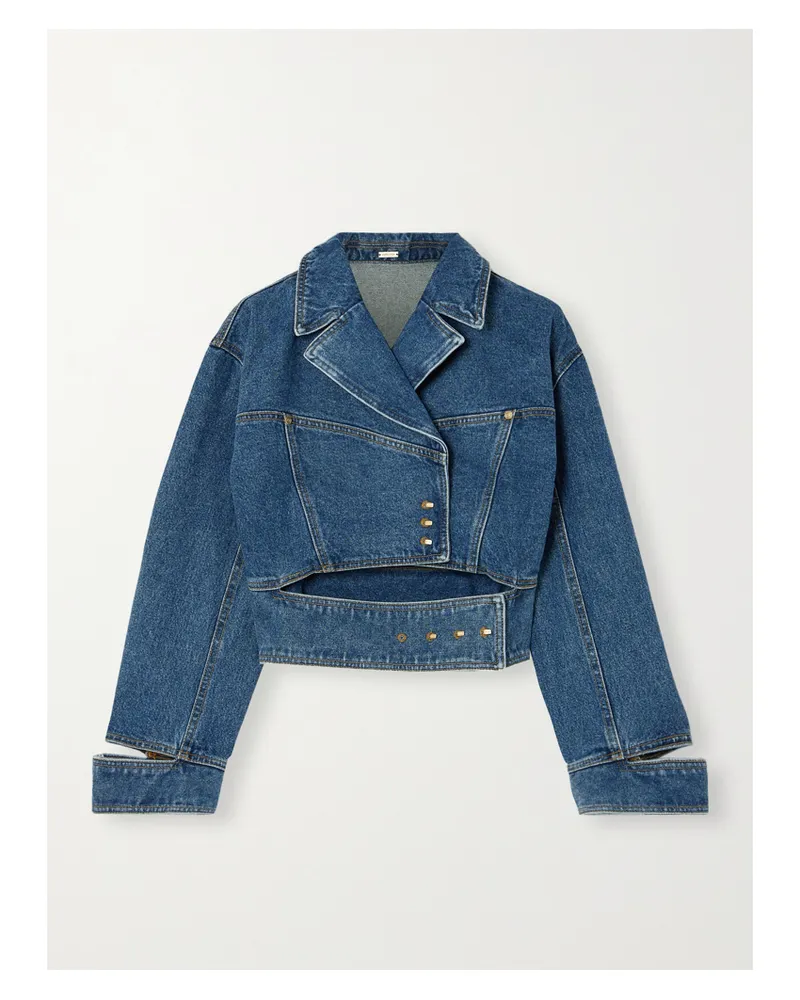 Cult Gaia Georgia Jeansjacke Mit Cut-outs - Blau Blau