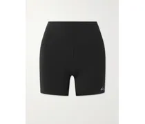 Airbrush 12,7 Cm Radlershorts Aus Stretch-material - Schwarz
