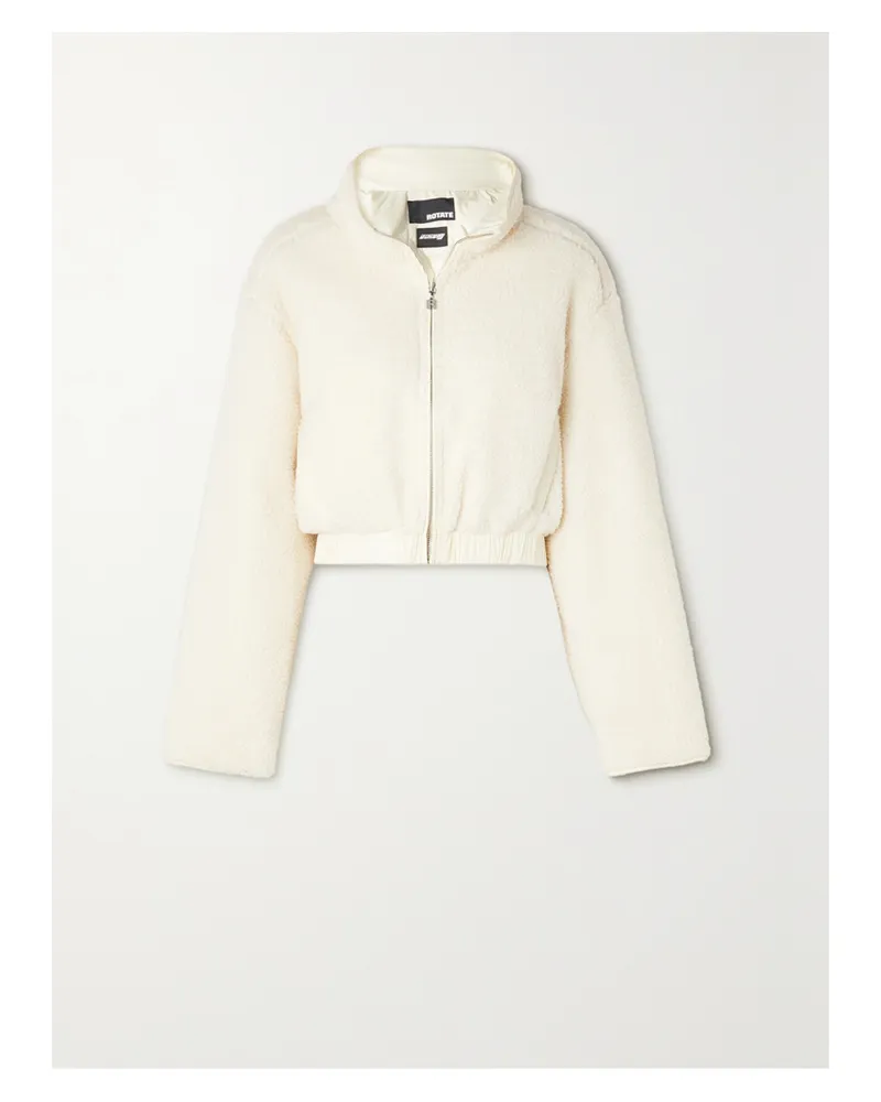 ROTATE Birger Christensen Teddy Wendbare Jacke Aus Shearling-imitat Und Recyceltem Shell - Neutral Neutral