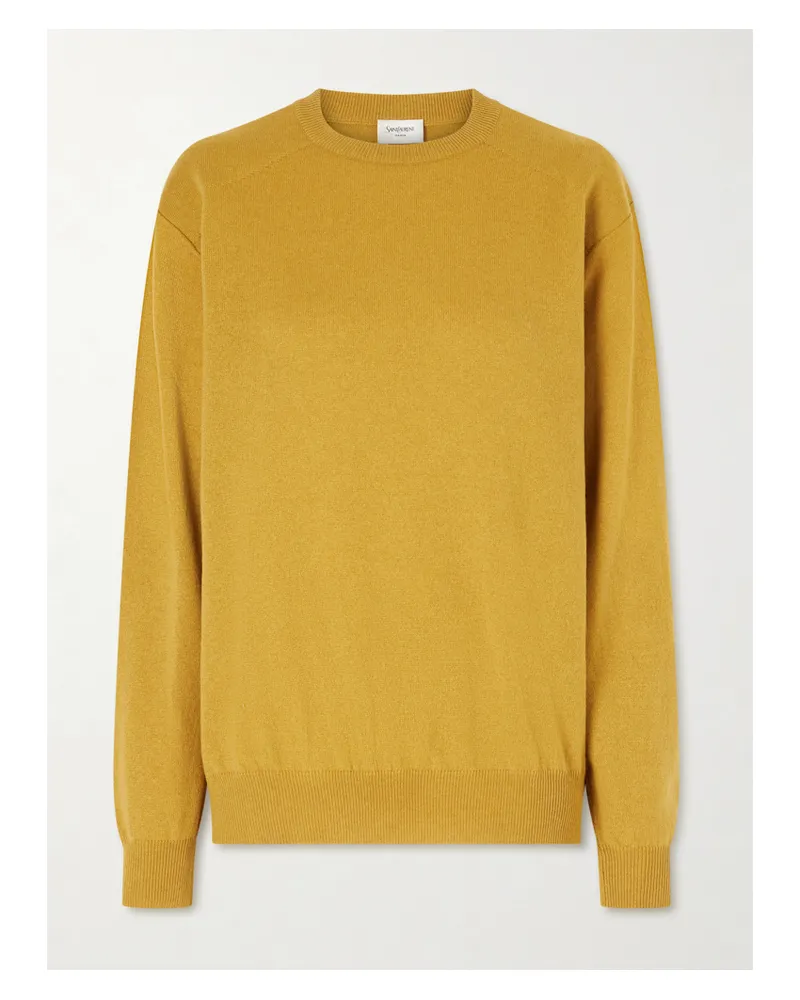 Saint Laurent Kaschmirpullover - Gelb Gelb