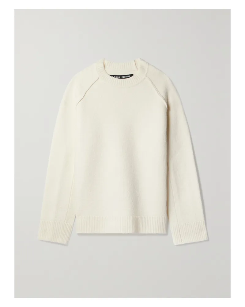 KASSL Oversized-wollpullover - Weiß Weiß
