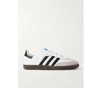 Samba Og Sneakers Aus Leder Und Veloursleder - Weiß