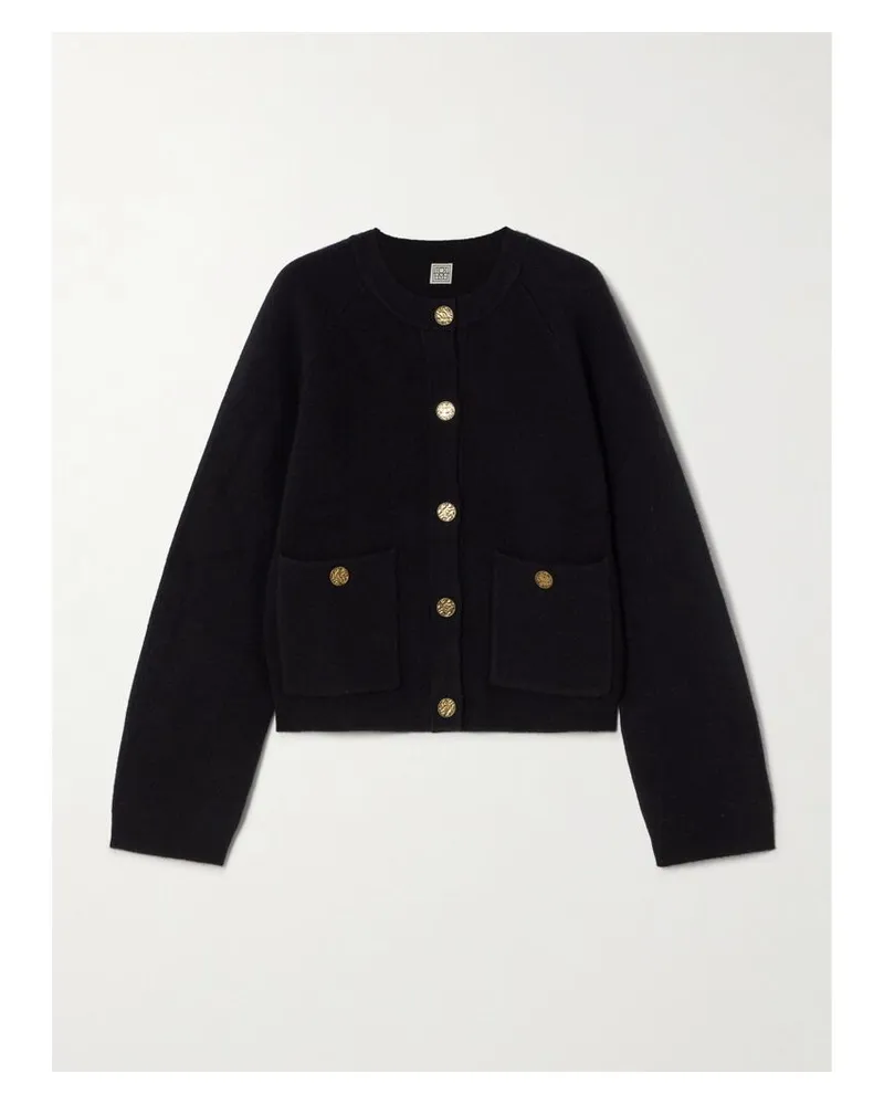 Totême Cardigan Aus Einer Wollmischung - Schwarz Schwarz