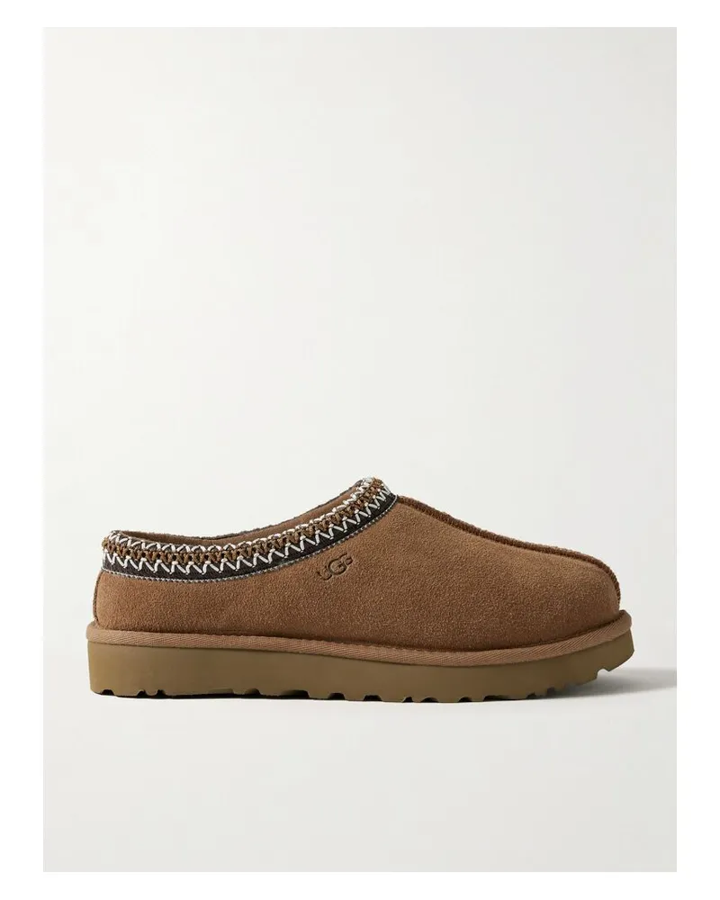 UGG Tasman Slippers Aus Shearling Mit Stickereien - Braun Braun