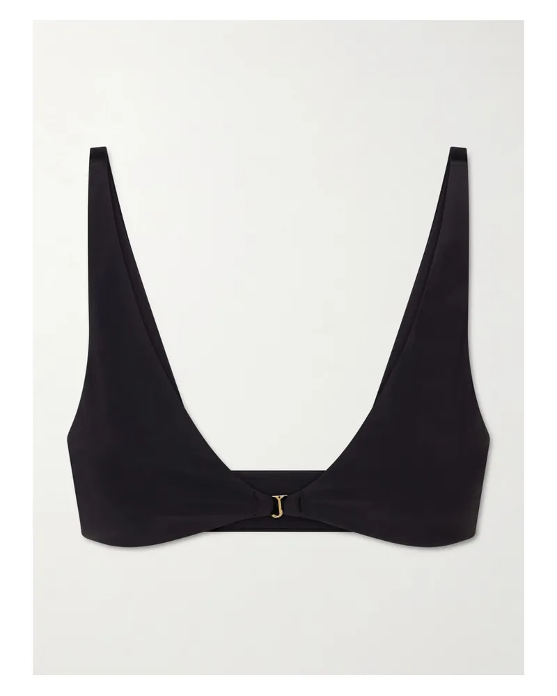 Kiki De Montparnasse Echauffe Bikini Top - Black Black