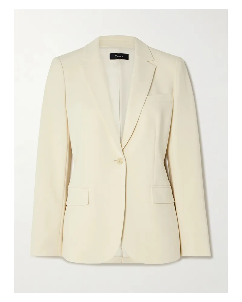 Theory Blazer aus Crêpe Wollweiß