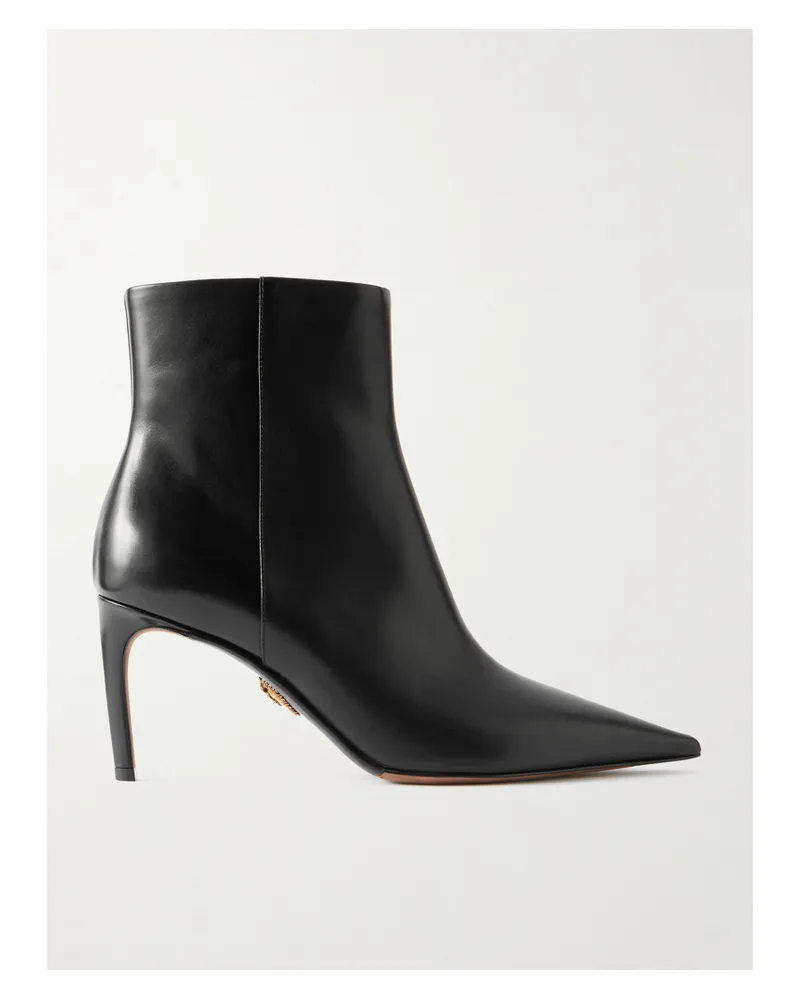 Dolce & Gabbana Devotion Ankle Boots Aus Leder - Schwarz Schwarz