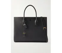 Sac De Jour Large Textured-leather Shoulder Bag - Black