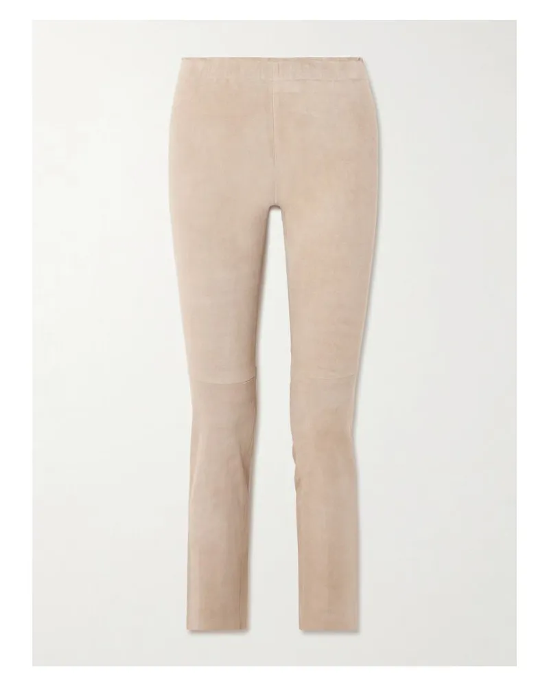 Stouls Jacky Leggings Aus Veloursleder - Neutral Neutral