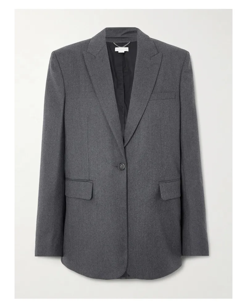 Stella McCartney Blazer Aus Woll-twill - Grau Grau