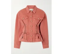 Naomi Denim Jacket - Red