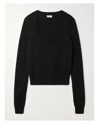 Saint Laurent Wollpullover Schwarz