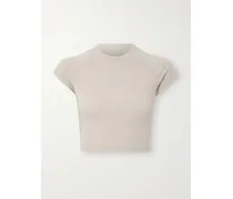 New Vintage Cropped Raglan T-shirt – Stone – Verkürztes T-shirt