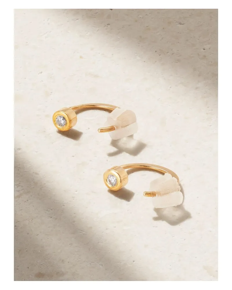 Melissa Joy Manning Creolen Aus 14 karat Gold Mit Diamanten Gold