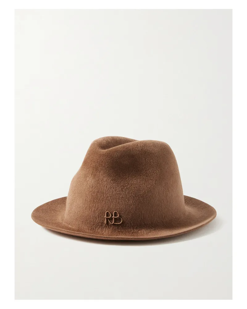 RUSLAN BAGINSKIY Fedora Aus Wollfilz - Braun Braun