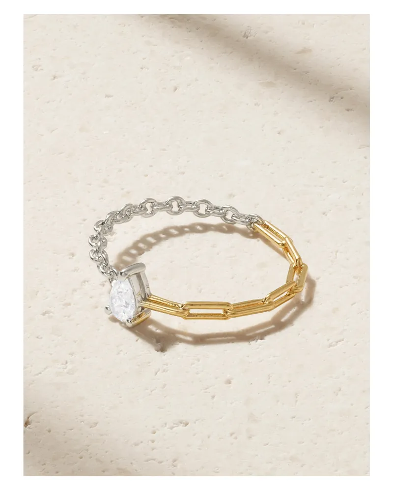 Yvonne Léon Alliance 18-karat White And Yellow Gold Diamond Ring Gold