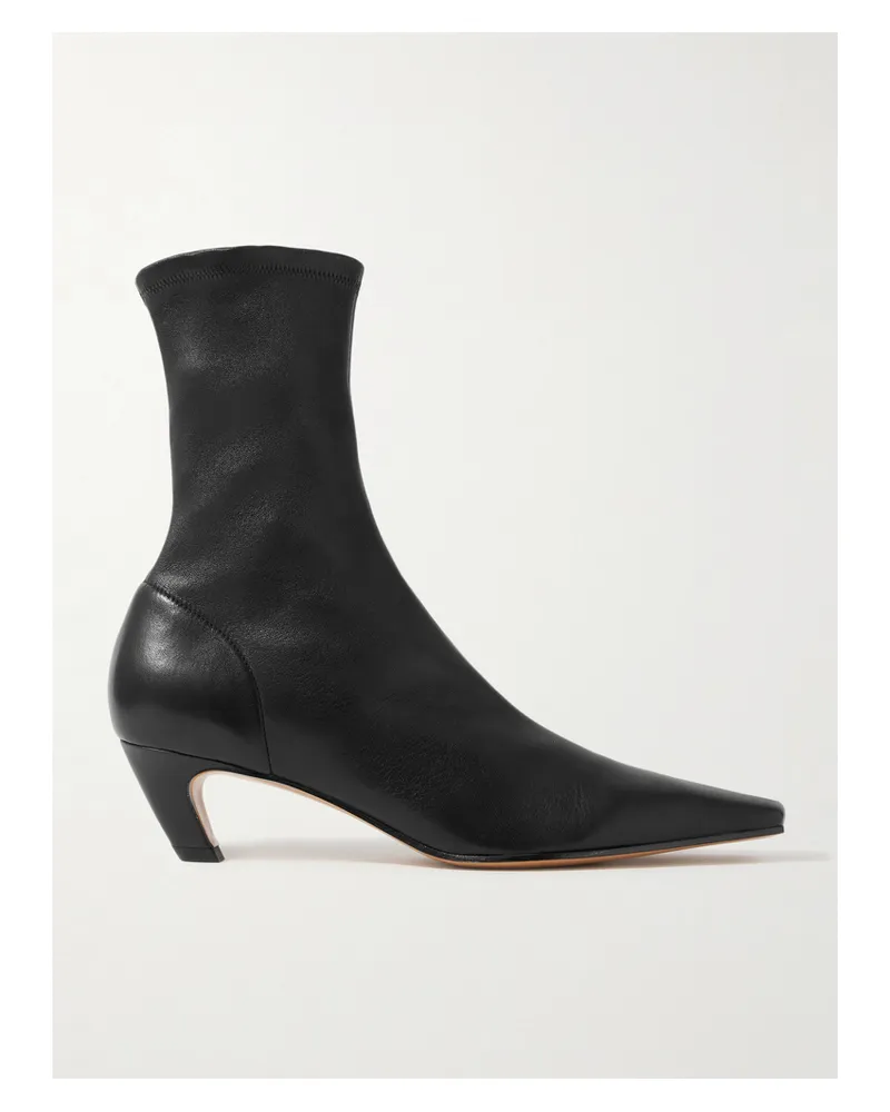 KHAITE Arizona Ankle Boots Aus Leder - Schwarz Schwarz
