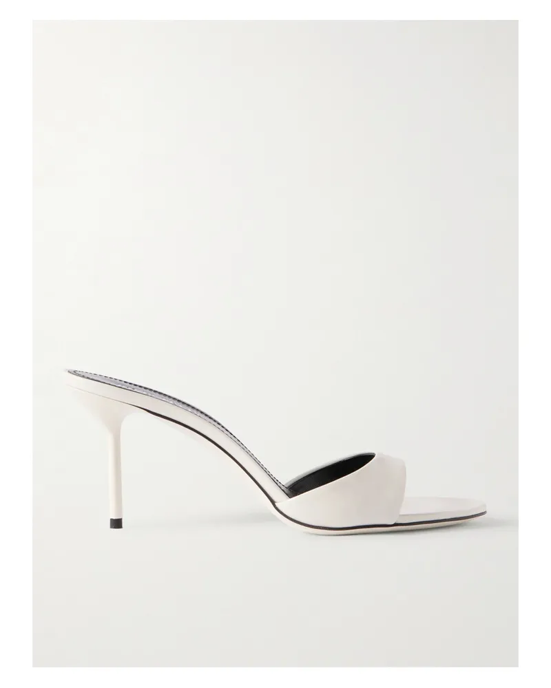 Paris Texas Lidia Patent-leather Mules - White White