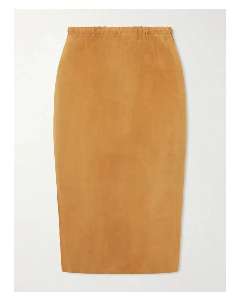 Stouls Gilda Suede Skirt - Brown Brown