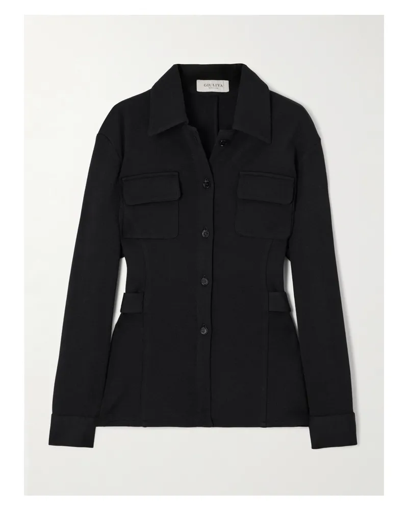 Giuliva Heritage Collection Gea Hemd Aus Wolle - Schwarz Schwarz