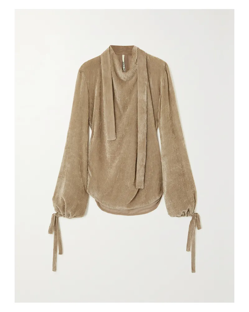Petar Petrov Dark Hours Bluse Aus Cord Zum Binden - Creme Creme