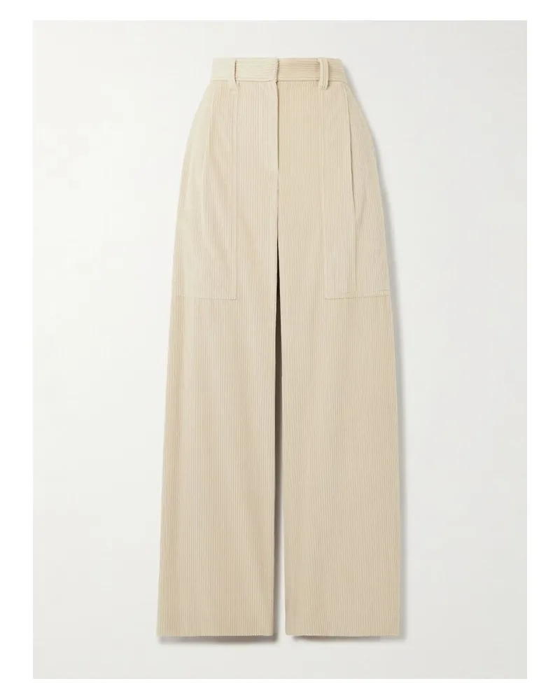 Brunello Cucinelli Hose Aus Baumwollcord - Ecru Ecru
