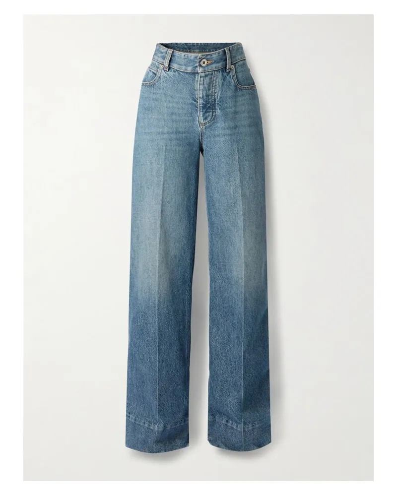 Bottega Veneta Hoch Sitzende Jeans Mit Geradem Bein - Blau Blau