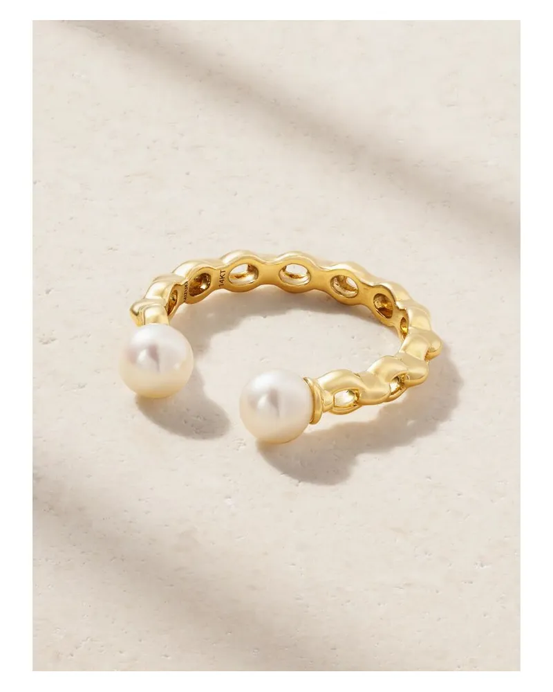 MIZUKI Sea Of Beauty Ring Aus 14 Karat Gold Mit Perlen Gold