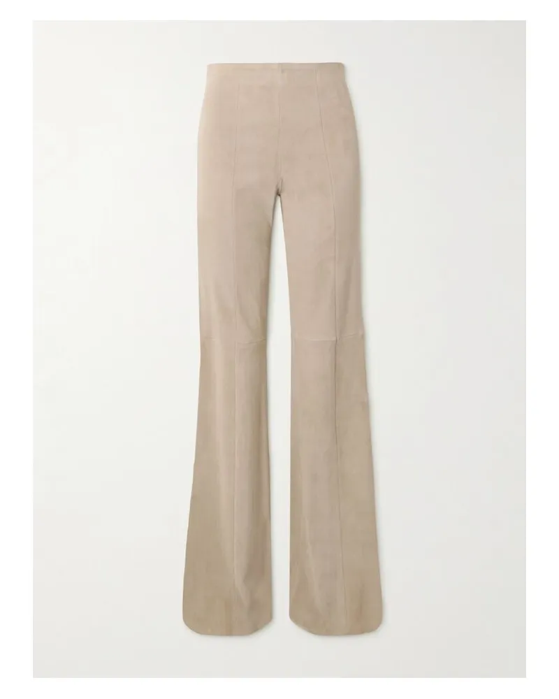 Stouls Gégé Schlaghose Aus Veloursleder - Neutral Neutral