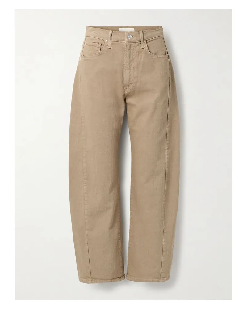 Mother The Half Pipe Flood Hoch Sitzende Barrel-jeans - Braun Braun
