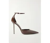 Lidia Patent-leather Pumps - Brown