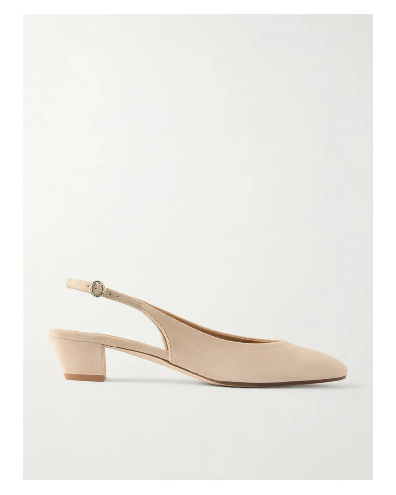 aeyde Celeste Suede Slingback Pumps - Neutrals Neutrals