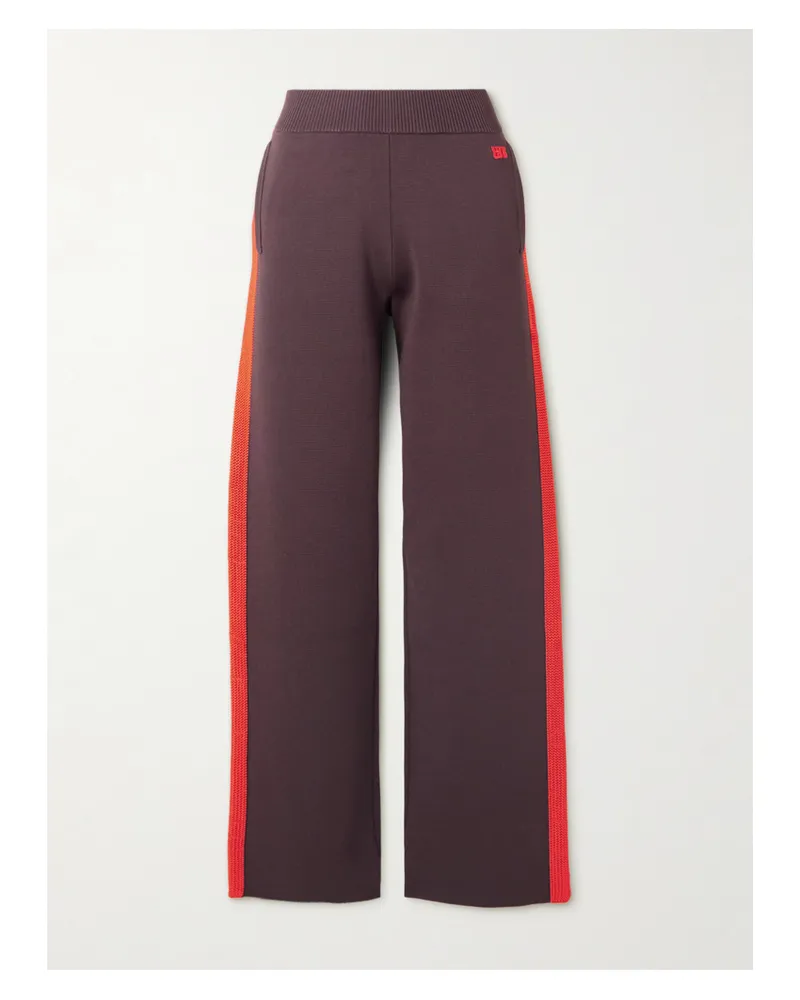 Wales Bonner Tide Jogginghose Aus Strick Mit Streifen - Braun Braun
