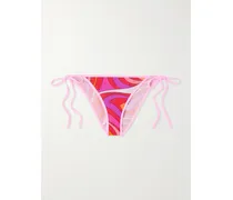 Marmo Bedrucktes Bikini-höschen - Pink