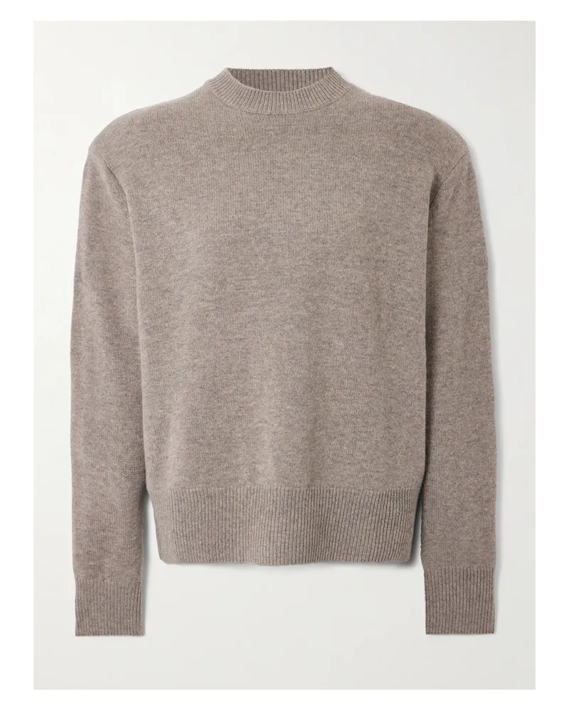 FRANKIE Shop Rafaela Oversized Wool And Cashmere-blend Sweater - Brown Brown