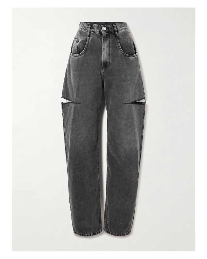 Maison Margiela Hoch Sitzende Jeans Schwarz