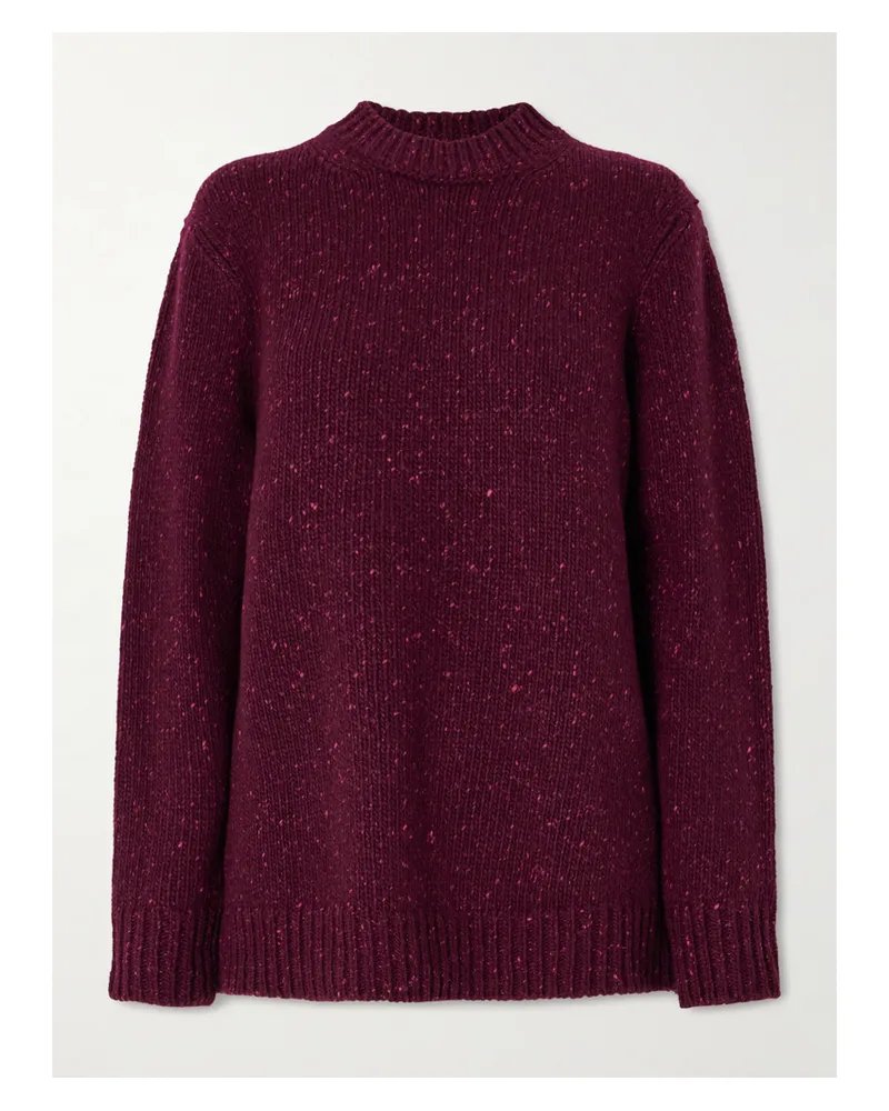 Gabriela Hearst Alfie Cashmere Sweater - Burgundy Burgundy