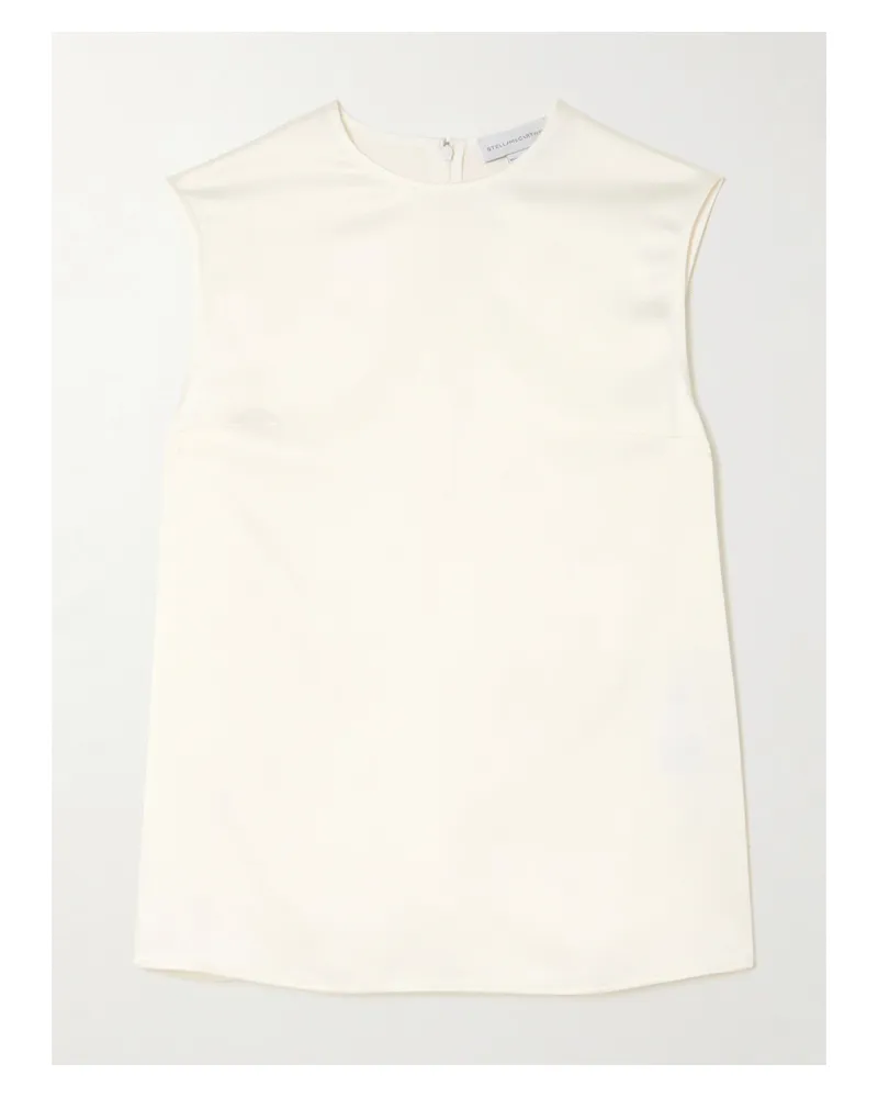 Stella McCartney Oberteil Aus Satin - Wollweiß Wollweiß